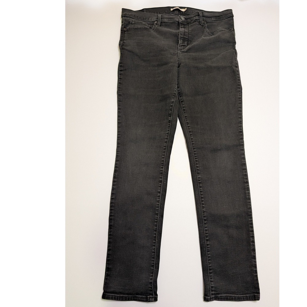 Levis 311 Shaping Skinny Jeans Womens 33x30 Faded Black Mid Rise Stretch